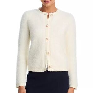Cream boucle cardigan
